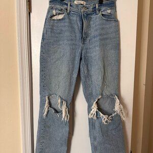 Abercrombie The 90's Straight Ultra-High Rise Jeans in 27 Short